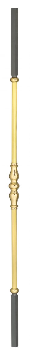 wrought iron brass balusters